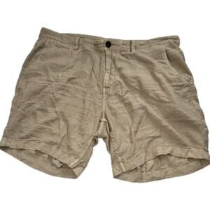 John‎ Varvatos Men's Johnny Shorts In Hemp Size 34 Pockets Lightweight CLEAN